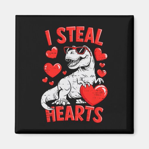 Valentines Day Dinosaur T Rex Heart Teens Boys Gir Magnet