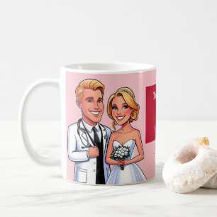 Valentine's Day doctors dressed as bridesmaids Coffee Mug