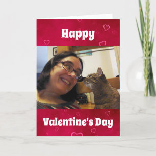 Valentines Day Dog Cat Pet Dad Husband Photo Holiday Card