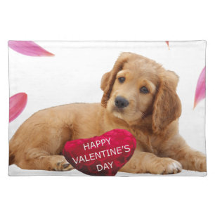 Valentine's Day Dog Photo Placemat