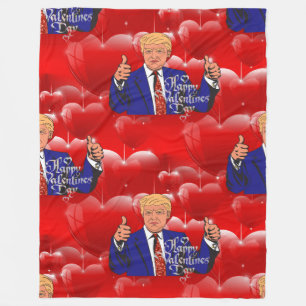 valentines day donald trump blanket