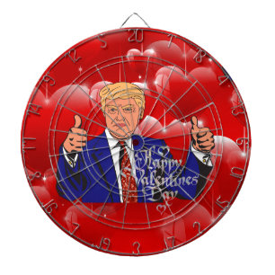 valentines day donald trump dart board