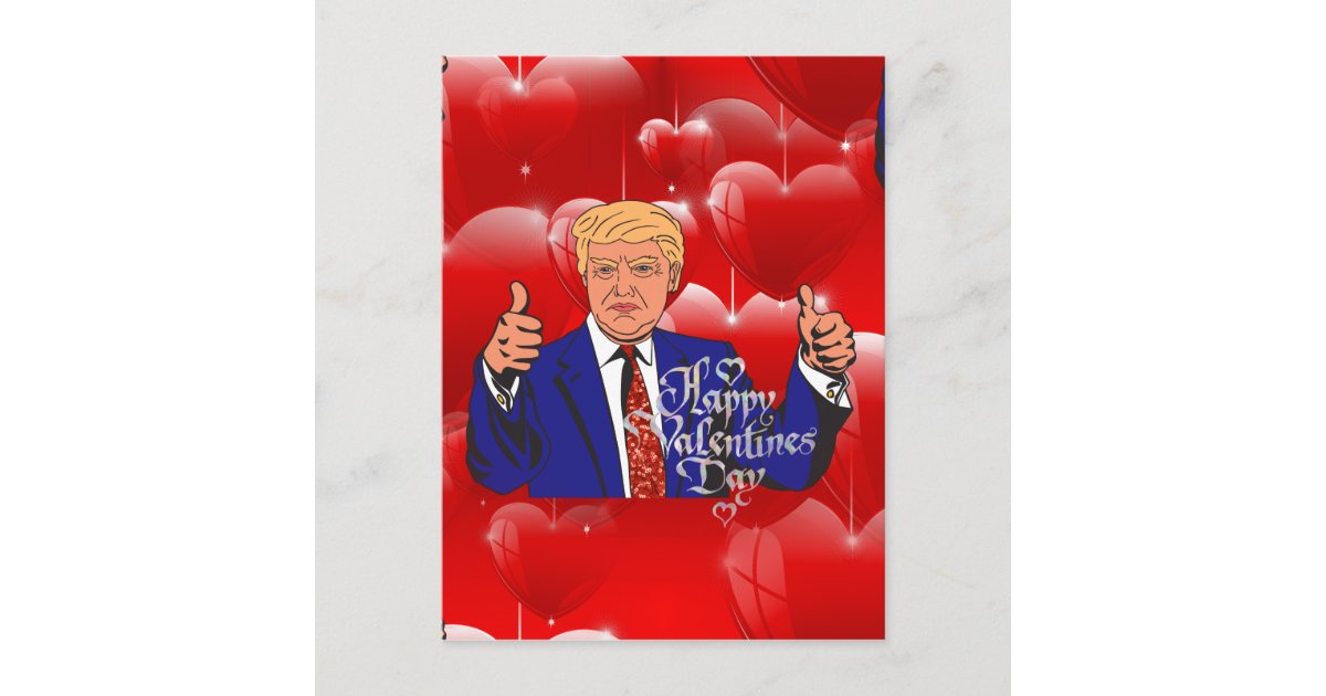 valentines-day-donald-trump-holiday-postcard-zazzle