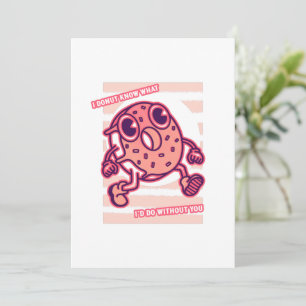Valentines day donut funny couple love pun save the date