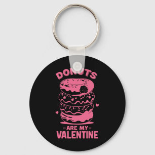 Valentine's Day Donut Tee Sweet Candy Donut Are My Keychain