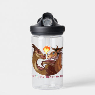 Valentine's Day Dragons Water Bottle