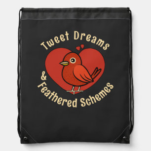 Valentine's day drawstring bag