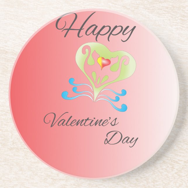 valentine's day drink coaster (Front)