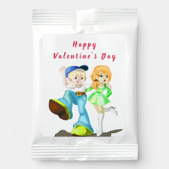 Valentine's Day Drink Mixes Romantic Couple (Front)
