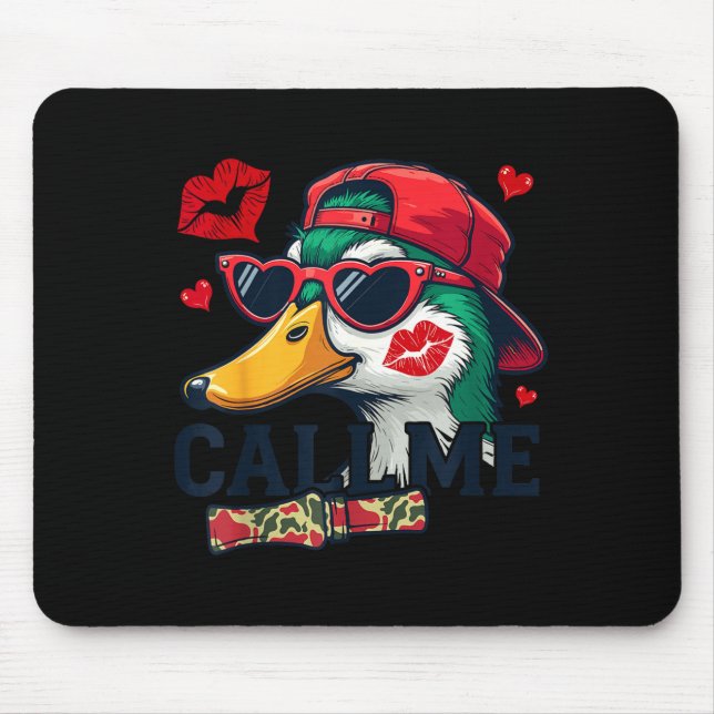 Valentine's Day Duck Hunting Camo Call Me Toddler  Mouse Pad (Front)