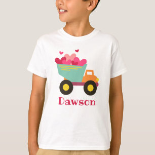 Valentine's Day Dump Truck Personalized T-Shirt