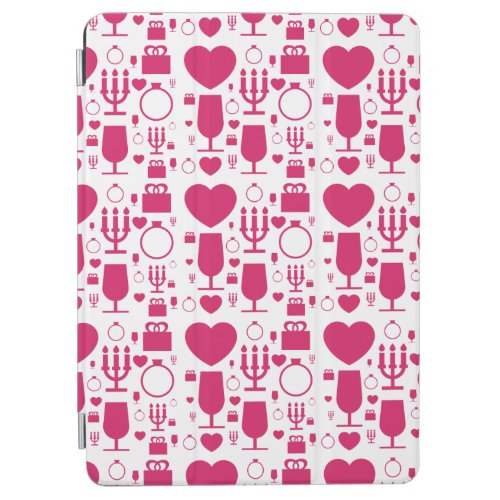 Valentines day elements patterns iPad air cover