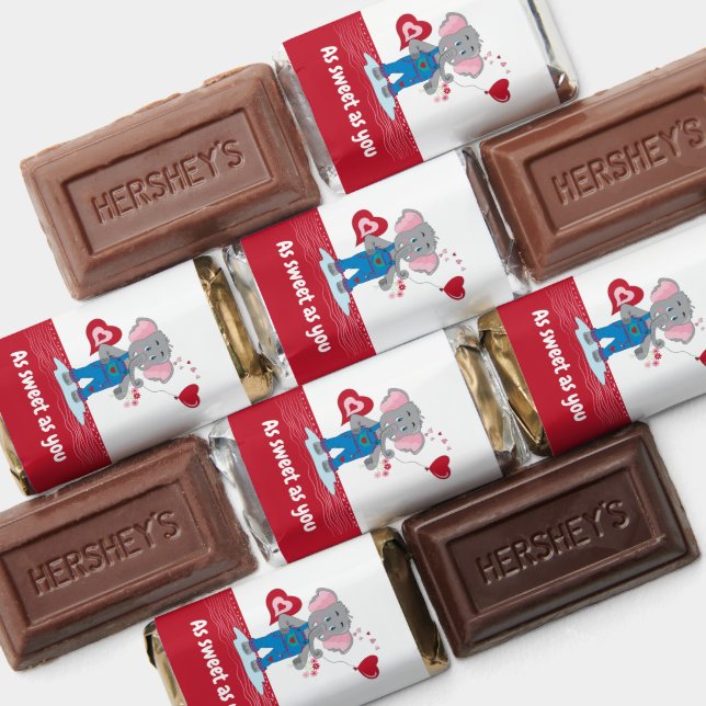 Valentine's Day Elephant and Hearts Hershey's Miniatures (Assorted)
