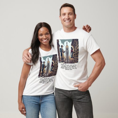 Valentines Day Empire State Building T_Shirt