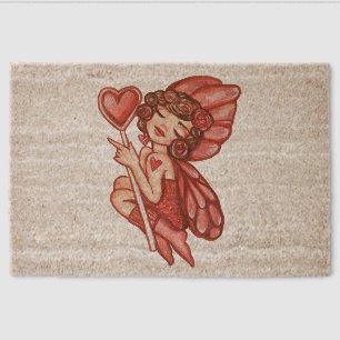 Valentine's Day Fairy                              Fiber Doormat