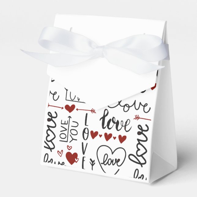 Valentines Day Favor Boxes (Front Side)