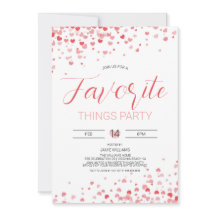 Valentine's Day Favorite Things Invitation