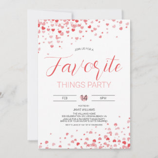 Valentine's Day Favorite Things Invitation