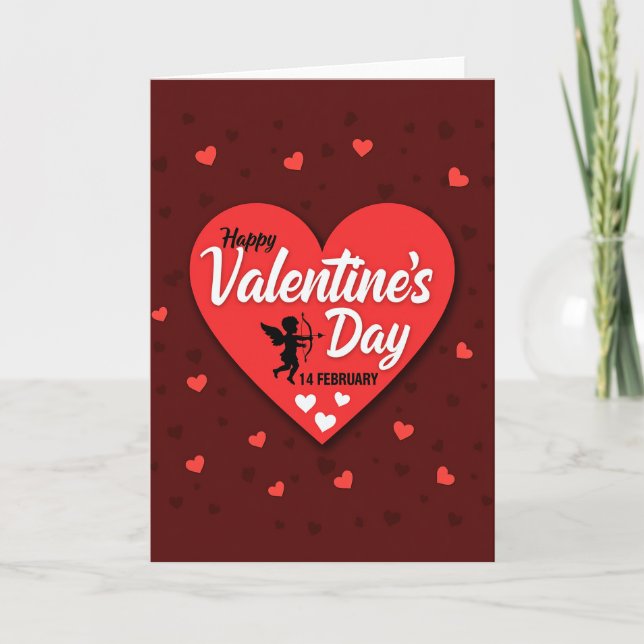 Valentines Day February 14 Card (Front)