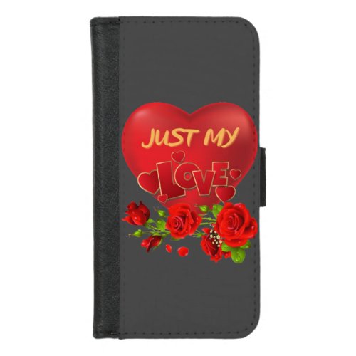 Valentines Day February 14th love affection r iPhone 87 Wallet Case