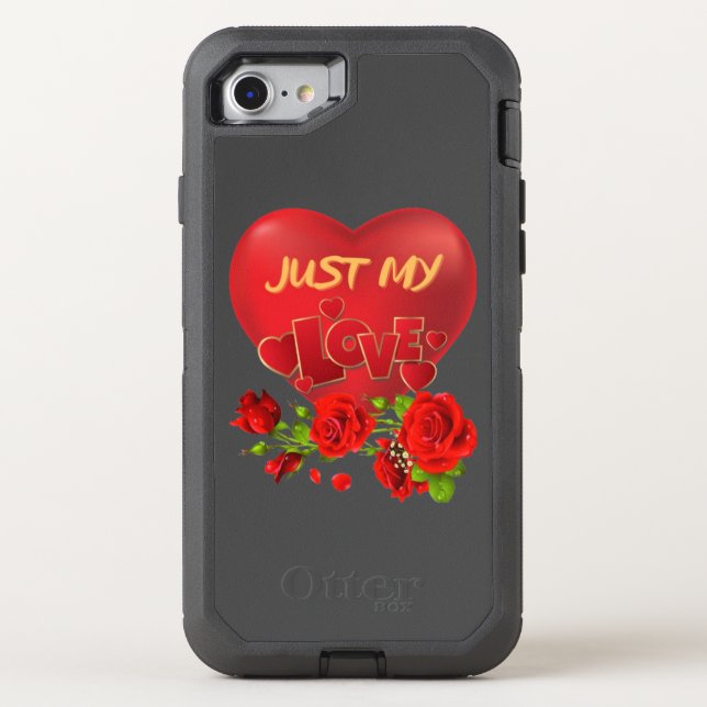 Valentine's Day: February 14th, love, affection, r Otterbox iPhone Case (Back)