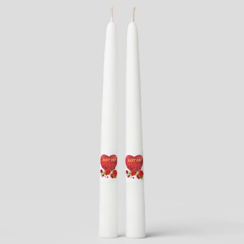 Valentines Day February 14th love affection r Taper Candle