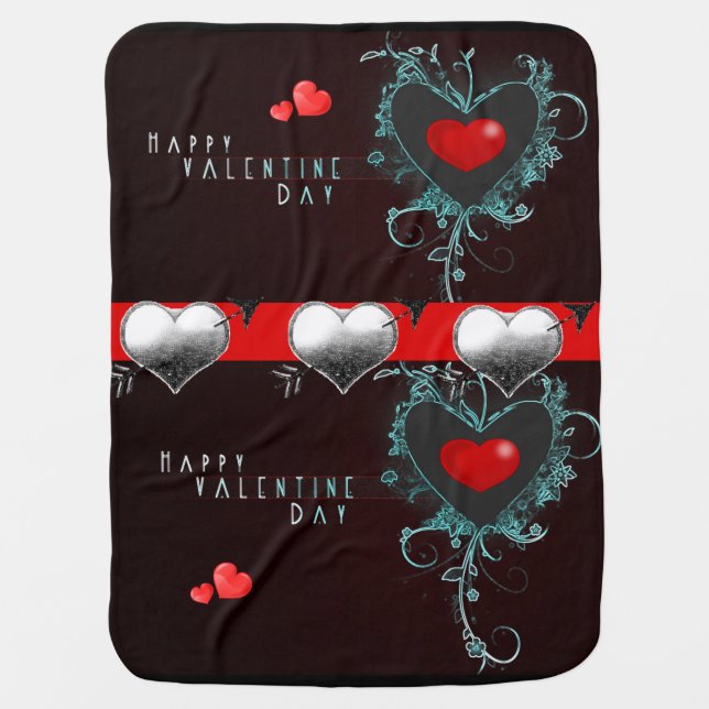 Valentine's Day Fleece Blanket (Front)