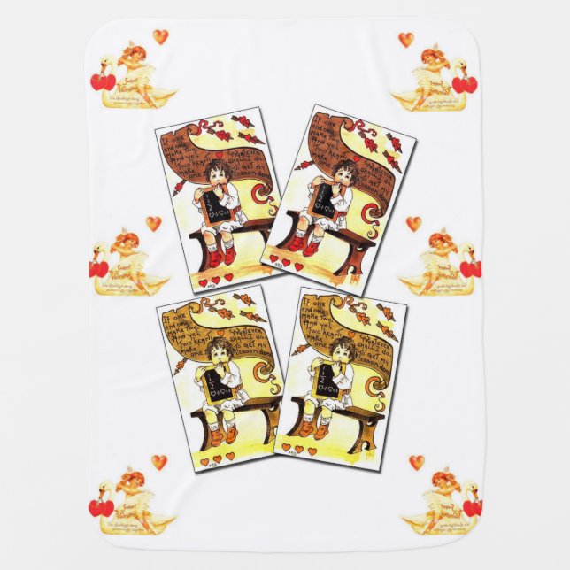 Valentine's Day Fleece Blanket (Front)