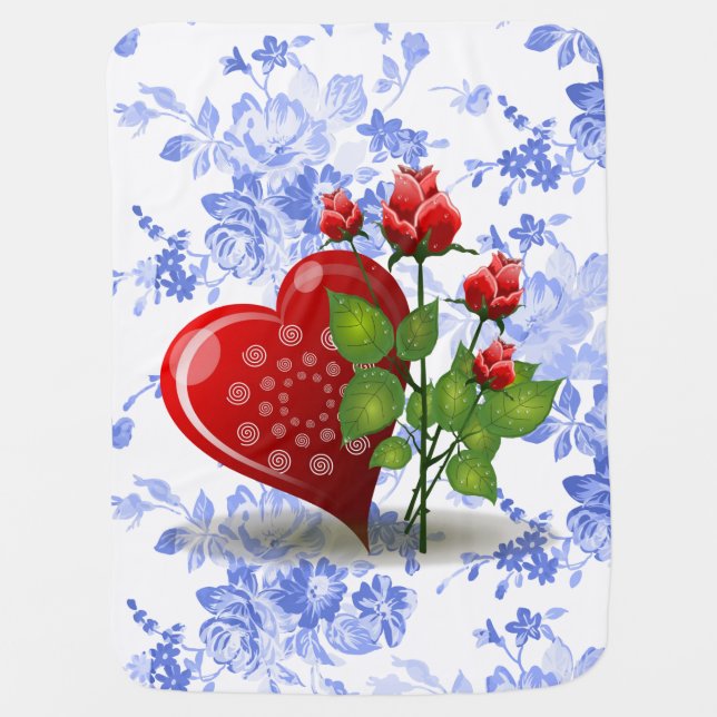 Valentine's Day Fleece Blanket (Front)