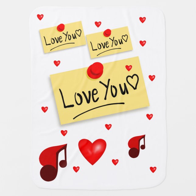 Valentine's Day Fleece Blanket (Front)