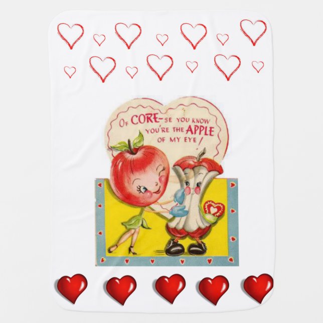 Valentine's Day Fleece Blanket (Front)