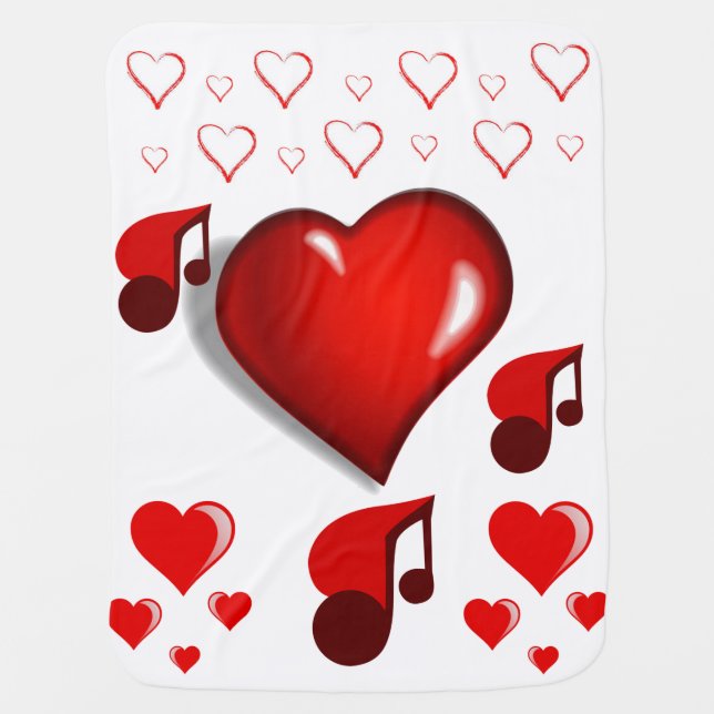 Valentine's Day Fleece Blanket (Front)