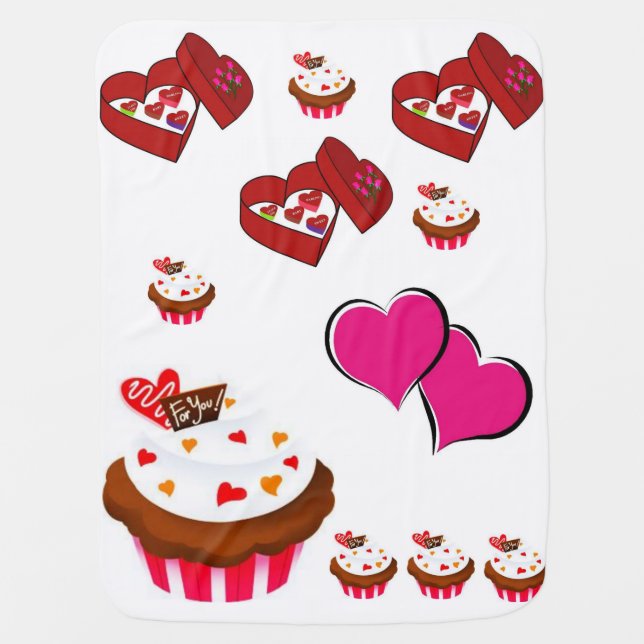 Valentine's Day Fleece Blanket (Front)