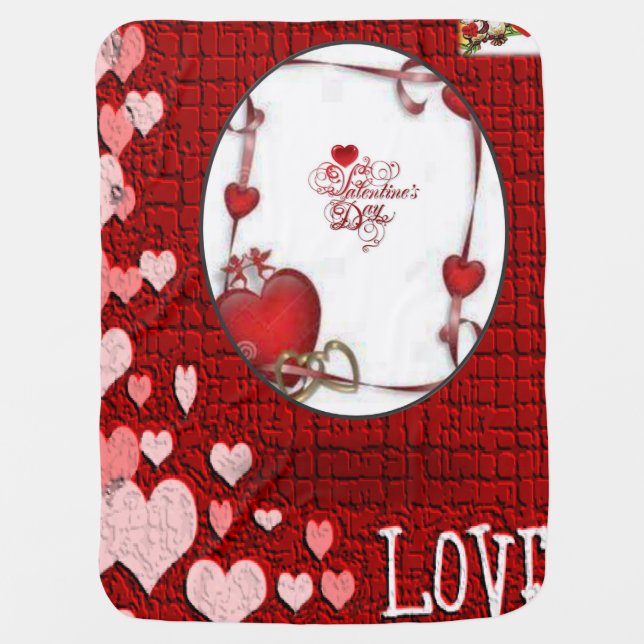 Valentine's Day Fleece Blanket (Front)