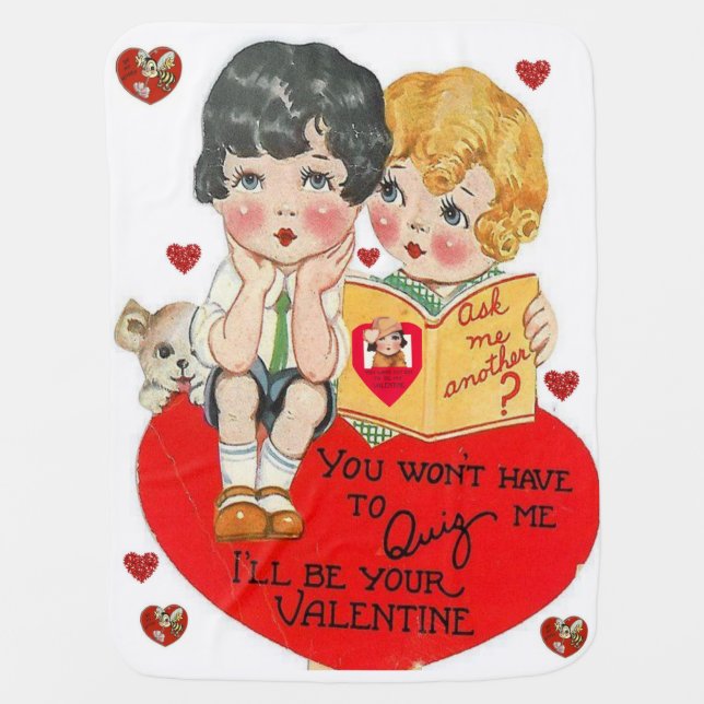 Valentine's Day Fleece Blanket (Front)