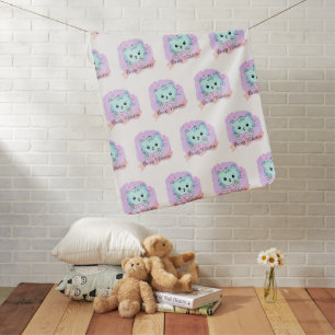 Valentine's Day Fleece Blanket Cat Be Mine