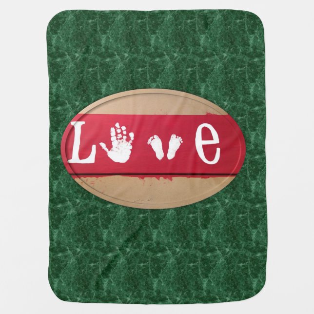 Valentine's Day Fleece Blanket love (Front)