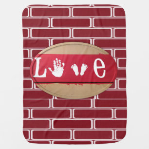 Valentine's Day Fleece Blanket love