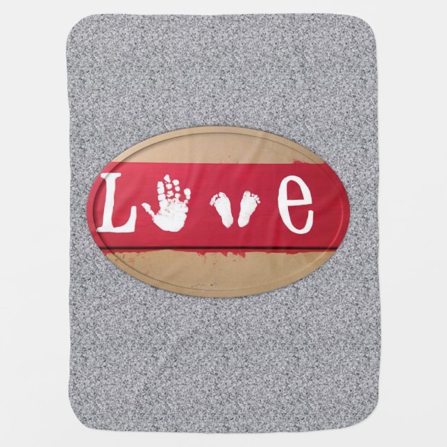 Valentine's Day Fleece Blanket love (Front)