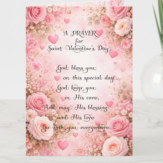  Valentines Day Floral Friendship Christian Holiday Card (Creator Uploaded)