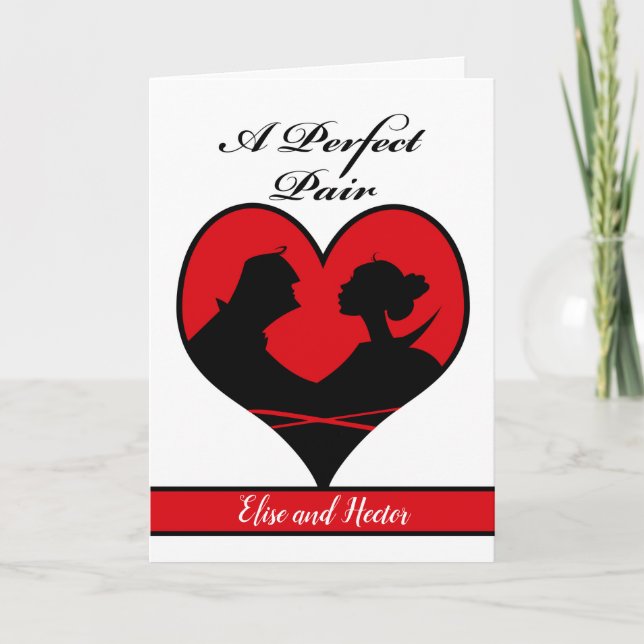 Valentine's Day for a Couple Add Your Text Card (Front)