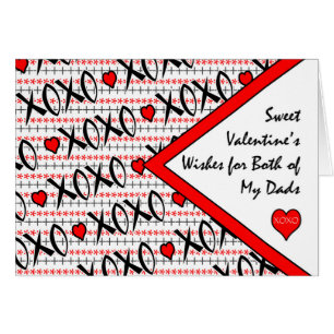 Valentine's Day for Both of My Dads, XOXO Design Cards