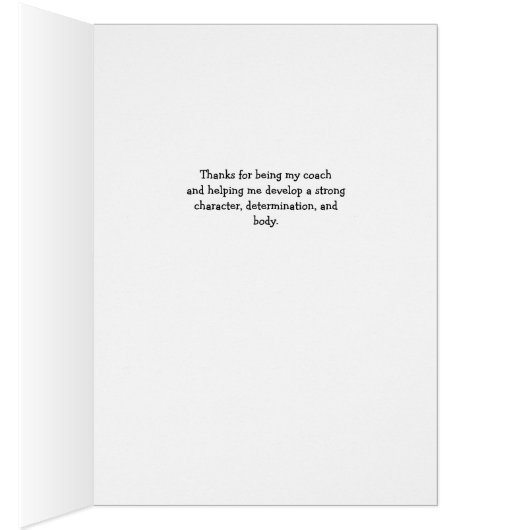 Valentine's Day for Coach, Weightlifting Penguin (Inside (Right))