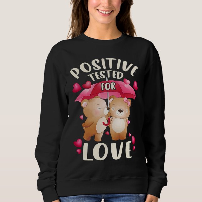 Valentine's day for couples bear couple with umbre sweatshirt (Front)