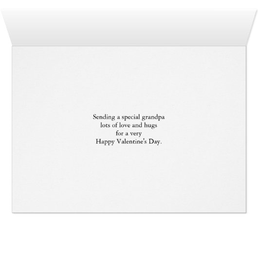 Valentine's Day for Grandpa, Cute Poodle (Inside Horizontal (Bottom))