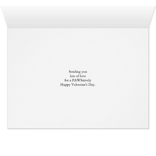 Valentine's Day for Pet Sitter, Cute Poodle (Inside Horizontal (Bottom))