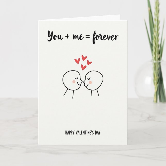 Valentines Day Forever Love Card (Front)