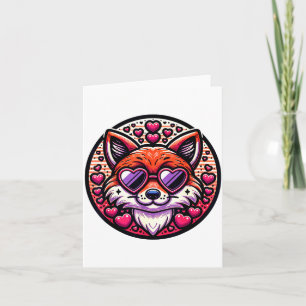 Valentines Day Fox And Matching Couples Foxes Card