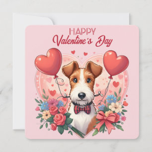 Valentine's Day - Fox Terrier 3 - Card