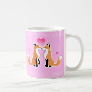 Valentines Day Foxes Coffee Mug